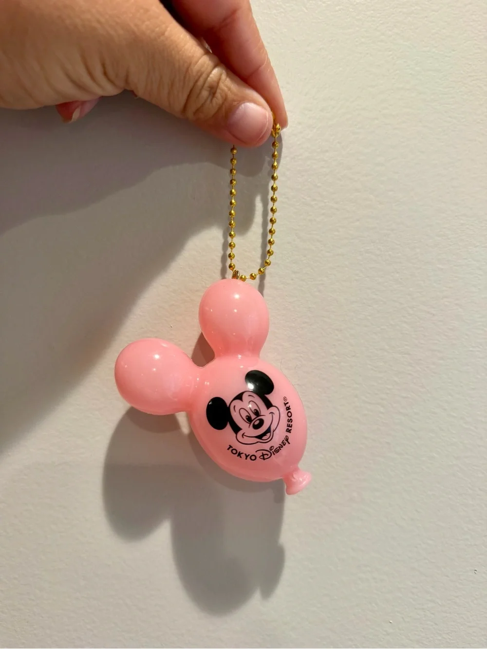 Pink  Mickey Balloon Keychain / Bag Charm